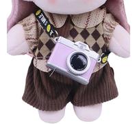 WKabnkn Llavero con diseño de cámara de cara sonriente que combina la función de sonido de luz para bolso, monedero, cartera, llavero con luz LED con efecto de sonido, C, 25CM Smiling Face Ro