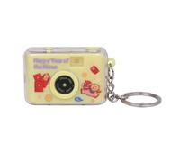 WKabnkn Llavero de cámara UV con efecto de sonido y luz LED para llaves, mochilas, regalos, soporte portátil para cámara UV, amarillo, Talla única