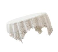 WKabnkn Mantel de encaje lavable para mesa de centro, funda de poliéster decorativa, accesorio decorativo para el hogar, sala de estar, camino de mesa de poliéster