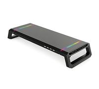 WKabnkn Pantalla multifunción para computadora para oficina en casa, soporte de monitor RGB con cajón, color dorado