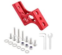 WKabnkn Portaequipajes delanteros para bicicletas, extensores de bloque, aleaciones de aluminio, luz de nariz de bicicleta, adaptador de soporte de bolsa de montaje elevado, convertidor de luz de