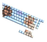 WKabnkn Teclas translúcidas con impresión lateral de 74 teclas, diseño de patas de gato, para fiesta, perfil original, sublimaciones, retroiluminadas, para teclados mecánicos, teclas de impresión