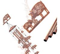 WKabnkn Vintage Plan - Peaje de viento de metal, cinco tonos suaves, perfecto para jardín, porche, terraza, crear un estado de ánimo tranquilo, fácil de suspender el peaje de entrada