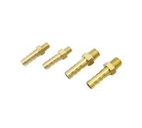 WKAIYUAN 5 uds 2,5mm 3mm 4mm 6mm 8mm 10mm OD Espiga for Manguera M3 M4 M5 M6 M8 Rosca Macho métrica Conector de tubería de latón Adaptador de Conector(M6 to 4mm 5PCS)