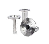 WKAIYUAN 6mm 8mm 9mm 10mm 13mm 14mm 16mm 20mm 25mm 40mm 50mm Espiga for Manguera KF16 KF25 KF40 KF50 304 Acero Inoxidable KF Accesorio de tubería de vacío(KF10-10mm)