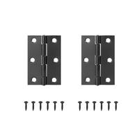 WKAIYUAN Bisagra de acero inoxidable plegable de 270 grados, bisagras pequeñas negras for puerta de armario, muebles de caja de madera, 2 uds.(Black 63.2mm 2pcs)