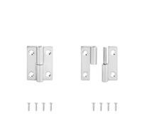 WKAIYUAN Bisagra desmontable de acero inoxidable de 2 uds., bisagras de puerta de muebles de madera extraíbles negras de 270 grados for armario, caja de armario(StainlessSteel50mm R)