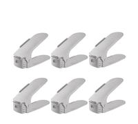 WKAIYUAN Organizador de Ranuras for Zapatos, Estante Soporte Ajustable for, for Doble Capa, apilador for organización Armario, 1/6 Uds(Gray-6pcs)