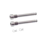 WKAIYUAN Pernos de pastillas freno disco hidráulico for bicicleta, insertos pasador fijación titanio, tornillos pinza, retención, anillo, accesorios for(Titanium)