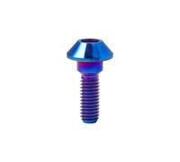 WKAIYUAN Pernos de rueda de rotor de freno de disco de titanio M6 x 20 mm for GSXR, R1, R6, YZF, tornillos de disco de freno Ti, piezas de motocicleta(Burn Blue)