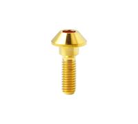 WKAIYUAN Pernos de rueda de rotor de freno de disco de titanio M6 x 20 mm for GSXR, R1, R6, YZF, tornillos de disco de freno Ti, piezas de motocicleta(Gold)