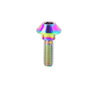 WKAIYUAN Pernos de rueda de rotor de freno de disco de titanio M6 x 20 mm for GSXR, R1, R6, YZF, tornillos de disco de freno Ti, piezas de motocicleta(Rainbow)