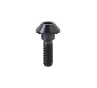 WKAIYUAN Pernos de rueda de rotor de freno de disco de titanio M6 x 20 mm for GSXR, R1, R6, YZF, tornillos de disco de freno Ti, piezas de motocicleta(Black)