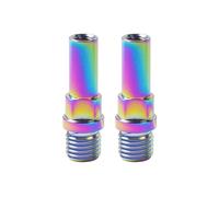 WKAIYUAN Sistemas de soporte freno en V M10 for bicicleta, tornillo for poste base columna, perno titanio, pivote for cuadro, piezas horquilla for bicicletas, 1 par(Rainbow)