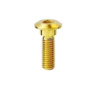 WKAIYUAN Tornillo de disco de freno de motocicleta de titanio M8*20 25 30 mm, perno de rotor for fijación de disco de rueda flotante(Gold,M8_25MM)
