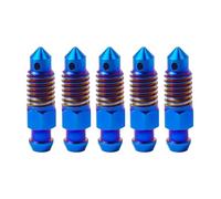 WKAIYUAN Tornillo de purga de aceite for freno de motocicleta, M6/M8/M10, de titanio, for pinza de freno, 5 unidades(5pcs Burnt blue,M6 Pitch1.0mm)