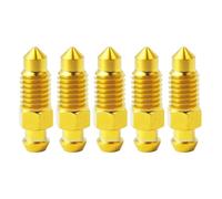 WKAIYUAN Tornillo de purga de aceite for freno de motocicleta, M6/M8/M10, de titanio, for pinza de freno, 5 unidades(5pcs Gold,M6 Pitch1.0mm)