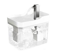 wkao Fuente de agua para mascotas de 1,5 L con sistema de filtración, bomba silenciosa para gatos, perros y múltiples mascotas, fácil de limpiar