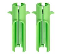 wkao Herramienta para quitar espinas, pelacalles de rosas, fácil de quitar para diseño dual, ideal para floristas y artesanos, plástico de mano verde compacto, paquete de 2