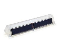 wkao Luz de advertencia solar, lámpara de precaución impermeable, 8 luces LED rojas y azules intermitentes de emergencia, luz de emergencia compacta de 7.2 pulgadas, para vehículo, sitio de