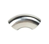 WKEWANG De Soldadura SS304/SS316L de 90 Grados, diámetro Exterior de 19 mm a 108 mm, de Soldadura Sanitarios de Grado alimenticio, Pulido Espejo(OD32 X T1.5mm 64g,SS316L)