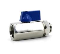 WKEWANG Válvula de Bola neumática de Acero Inoxidable SS304, Mini válvula de Bola traqueal, inserción rápida Manual con Cable Interno de 1/8", 1/4", 3/8" y 1/2".(1/2 Inch,16mm)