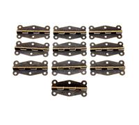 WKFBIFLY 10 Uds. Bisagras de gabinete de bronce antiguo Herrajes for muebles pequeña caja de regalo de madera accesorio de bisagra for Hardware + tornillos 51x24mm