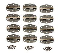 WKFBIFLY 20 piezas bisagras decorativas for muebles antiguos, 30x22mm, for regalo de madera, joyero, decoración, accesorios de bisagra, Hardware con tornillo