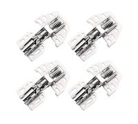 WKFBIFLY Bisagras de gabinete de acero inoxidable, amortiguador de bisagra de puerta de cierre suave for cocina, RV, Camper, muebles de soporte for coche, 4 Uds.