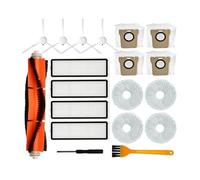 WKFBIFLY Compatible con Xiaomi Robot Aspirador X10+ X10 Plus B101GL Repuestos Cepillo Lateral Principal Filtro HEPA Paño de Fregona Bolsa for Polvo