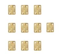 WKFBIFLY Mini Retro for muebles, caja de madera, casas, artesanías, accesorios de gabinete, bisagras de puerta, joyería(Gold-24x18mm)