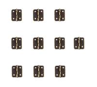 WKFBIFLY Mini Retro for muebles, caja de madera, casas, artesanías, accesorios de gabinete, bisagras de puerta, joyería(Bronze-18x16mm)