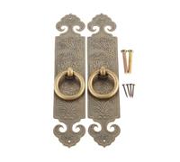 WKFBIFLY Tirador de muebles recto de latón chino antiguo, herrajes for puertas, perilla de cobre for caja de madera de 10cm/12cm/15cm, 2 uds.(15cm bronze)