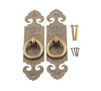 WKFBIFLY Tirador de muebles recto de latón chino antiguo, herrajes for puertas, perilla de cobre for caja de madera de 10cm/12cm/15cm, 2 uds.(12cm bronze)