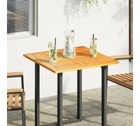 WKIEQACO Accesorios de mesa, tablero de mesa, 70 x 70 x 2 cm, cuadrado de madera maciza de acacia