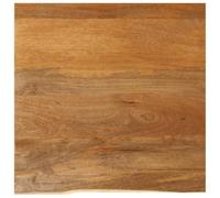 WKIEQACO Accesorios de mesa, tableros de mesa, borde vivo de 40 x 40 x 2,5 cm, mango de madera maciza