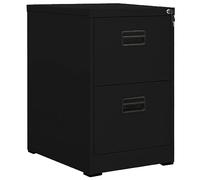 WKIEQACO Archivador negro de 46 x 62 x 72,5 cm, gabinetes de acero y archivadores de almacenamiento