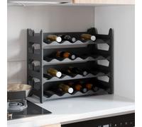WKIEQACO Home & Garden,Muebles Botellero para 24 Botellas PP Apilable