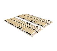 WKIEQACO Muebles para hogar y jardín, somieres de listones sin colchón, 2 piezas con 28 láminas de 80 x 200 cm