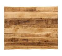 WKIEQACO Tablero de mesa Live Edge de 100 x 80 x 3,8 cm, madera maciza, accesorios de mesa de mango