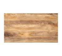 WKIEQACO Tablero de mesa rectangular de 100 x 50 x 3,8 cm, de madera maciza, accesorios de mesa