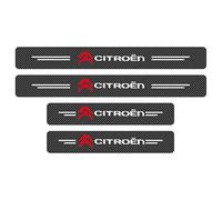 WKJEIGHT Protector Umbral Puerta Coche para Citroen C4 Grand SpaceTourer 2018-2023，Anti-Scratch Tiras Pegatina Protector Estribos Antideslizante Tira Anti-Kick Guard de Parachoques,4 Pieces