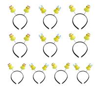 Wkldjf 10 diademas de patos amarillos para mujer, accesorio de moda para carnaval, fiesta, juego de rol, disfraz