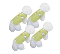 Wkldjf 4 chalecos de forro polar para perro, diseño simple, versátil, para varias ocasiones, cálido, equipo de invierno, fácil de llevar, chalecos para perros