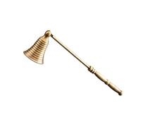 Wkldjf Accesorio de latón para apagar las mechas de velas, apaga la llama de forma segura con mango largo accesorio para apagar