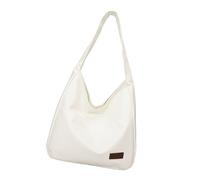 Wkldjf Bolsa de piel sintética para las axilas para mujer, bolsa de hombro con compartimentos espaciosos, correa cómoda, casual, esencial, cómoda bolsa de correa ancha, White, One Size