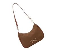 Wkldjf Bolso de hombro contemporáneo para mujer, espacioso, de piel sintética, para axilas, cómodo, diseño de correa, oficina, viajes, uso diario, oficina, Brown, One Size