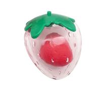 Wkldjf Bonito juguete para perros con forma de fresa para aliviar el estrés, duradero, juguete masticable adecuado para cachorros y perros adultos