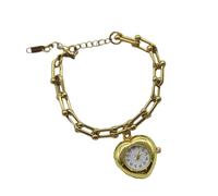 Wkldjf Cadena de reloj de bolsillo vintage ajustable con elegante diseño de flecos para mujer, accesorio de muñeca hecho a mano, regalo elegante con borlas, reloj de bolsillo, joyería, dorado, talla