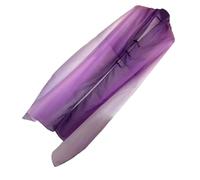 Wkldjf Chal ligero degradado teñido anudado para protección solar para mujer, estilo étnico chino, ponchos con botones frontales, estolas de degradados chinos, Morado (, Altoa única
